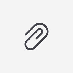 Attachment icon. Paperclip symbol modern, simple, vector, icon for website design, mobile app, ui. Vector Illustration