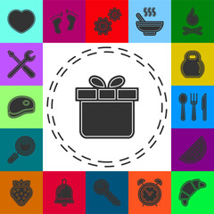 Vector Gift box illustration isolated