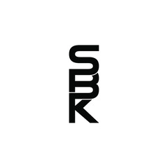 sbk letter original monogram logo design