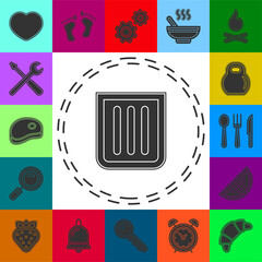 waste icon - trash bin, recycle garbage can