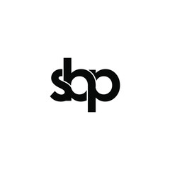 sbp letter original monogram logo design