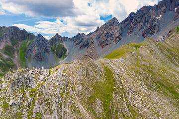 Val Torreggio in Valmalenco, aerial view