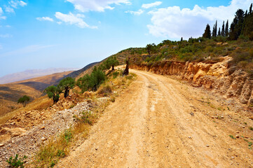 Dirt road in Israel.