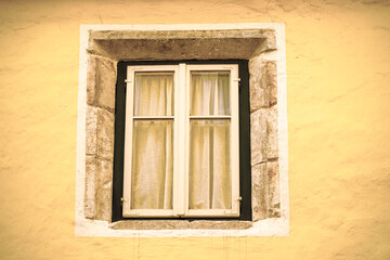 Fototapeta na wymiar Typical window in Austria.