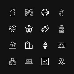 Editable 16 fire icons for web and mobile
