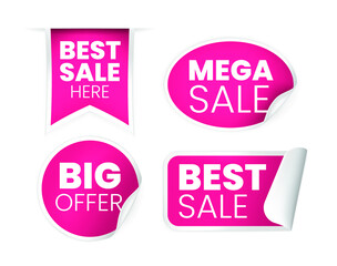 shadow, business, new, sticker, badge, label, icon, tag, product, 3d, real, realist, realistic, vector, sale, banner, shape, sign, price, promotion, discount, offer, round, text, pink, purple, violet,