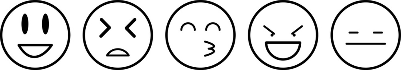 emoji icon set vector