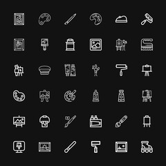 Editable 36 painter icons for web and mobile