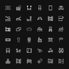 Editable 36 rest icons for web and mobile