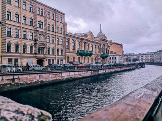 River and street