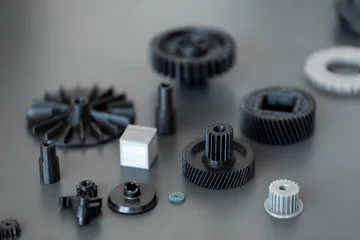 Wandcirkels 3D 3d printed objects on the table in the laboratory  © Studio Peace