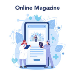 Doctor online service or platform. Healthcare, modern medicine