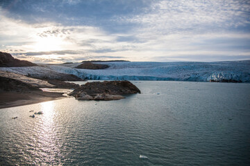 Summer landscape in the fiords of Narsaq, South West Greenland