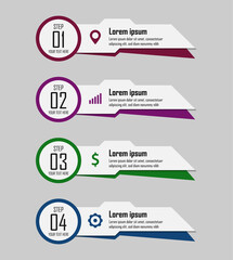 Vector Infographic design. Eps 10. Can be used for diagram, banner, number options, workflow layout, step up options or web design