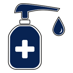 illustration vector graphic of hand sanitizer bottle