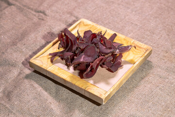 Appetizing and delicious beef jerky