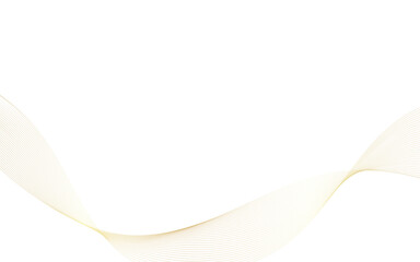 Gold luxury sound wave blend fluttering vector abstract on white background