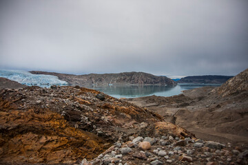 Summer landscape in the fiords of Narsaq, South West Greenland