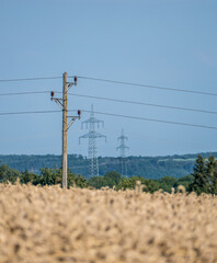 Strommasten einer Überlandleitung