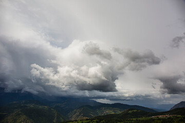 Cumulonimbus in Serra Del Cadi, Cerdanya, Pyrenees, Spain
