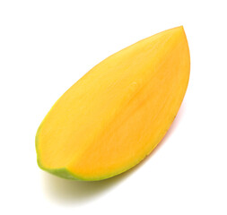 slice of mango, saved with clipping path