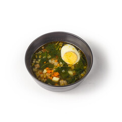 The restaurant's menu dish, a delicious snack for beer. Restaurant serving of the dish. A look from above
