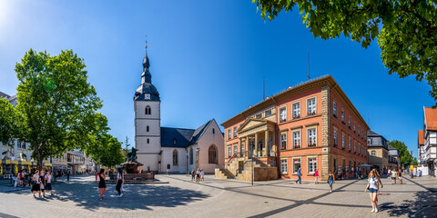 Marktplatz, Rathaus, Detmold, Deutschland 