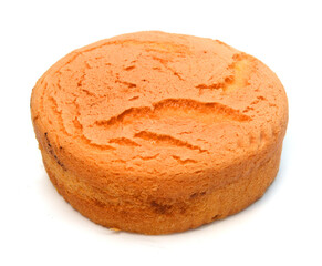 tasty muffin cake, isolated on white