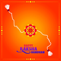 Minimal Vector Design Of Raksha Bandhan - Brother & Sister Day - Rakhi