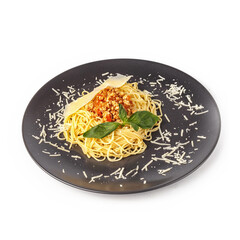 The restaurant's menu dish, a delicious snack for beer. Restaurant serving of the dish. A look from above