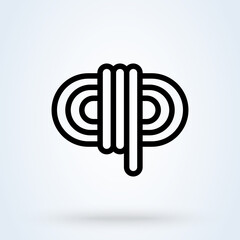 Rope Tied icon. vector Simple modern  design illustration.