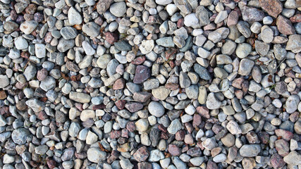 Gravel pebbles. Fine fraction stone. Background.