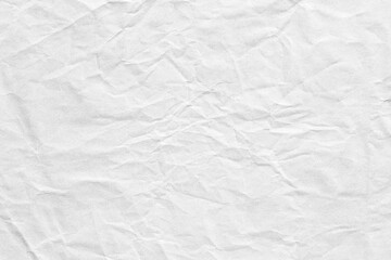 White crumpled paper background surface texture