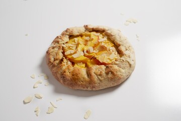 Galette with apricot and almond