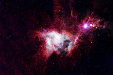 A beautiful colored galaxy. Elements of this image were furnished by NASA.