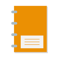 school notebook flat style icon vector design