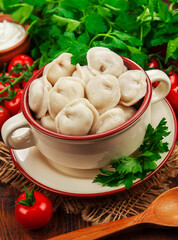 Dumplings in the pot
