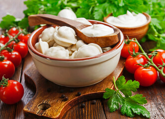Dumplings in the pot