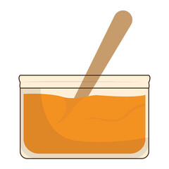 Jar of honey icon. Natural seet food - Vector