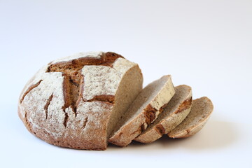 Partially sliced loaf