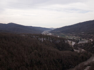 view of the mountains