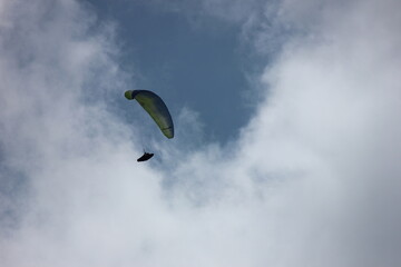 paraglider in the sky
