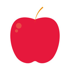 apple flat style icon vector design