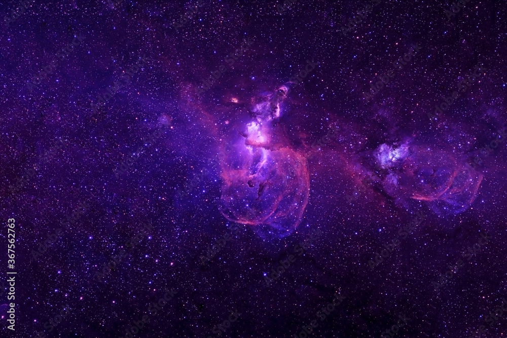 Canvas Prints purple galaxy in deep space. elements of this image were furnished by nasa.