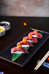 Wagyu Nigiri / Kobe Sushi.