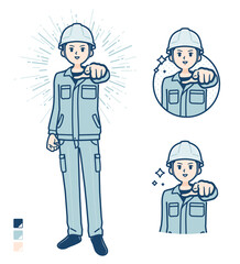 simple work wear Construction site man_want-you