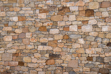 Rock wall, old town in Spain
