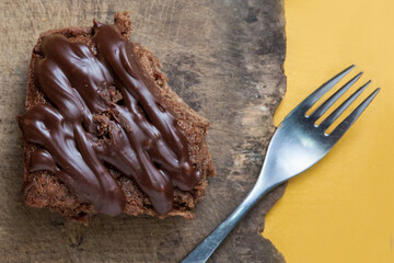 chocolate cake on a plate