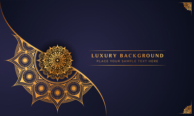 Luxury mandala background with golden arabesque pattern arabic islamic east style. decorative mandala for print, poster, cover, brochure, flyer, banner 