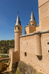 Fototapeta na wymiar Alcazar castle of Segovia